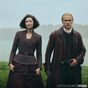 Outlander Season 7 still of Jamie Fraser, Claire Fraser